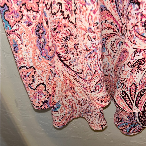 BOUTIQUE Flowy Tank Top With Vibrant Pinks, Blues & Purples. Sz. 3X. Euc - Picture 7 of 16